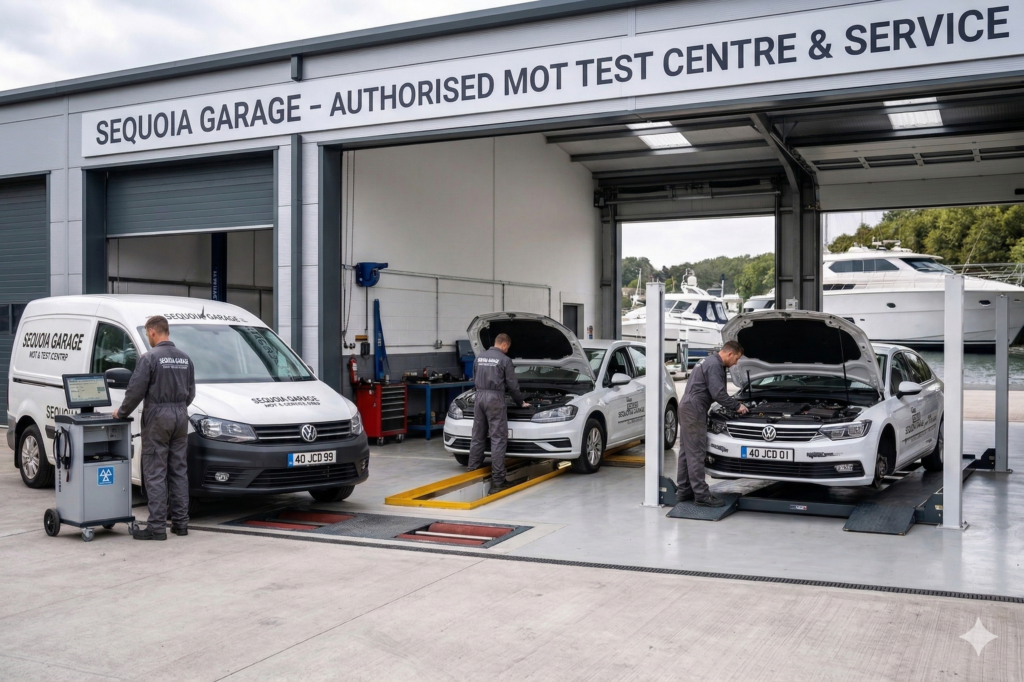Sequoia Garage cars and commercial vans in Southampton undergoing professional routine servicing and maintenance. Expert garage and mobile mechanic support for all cars and light commercial vehicles.