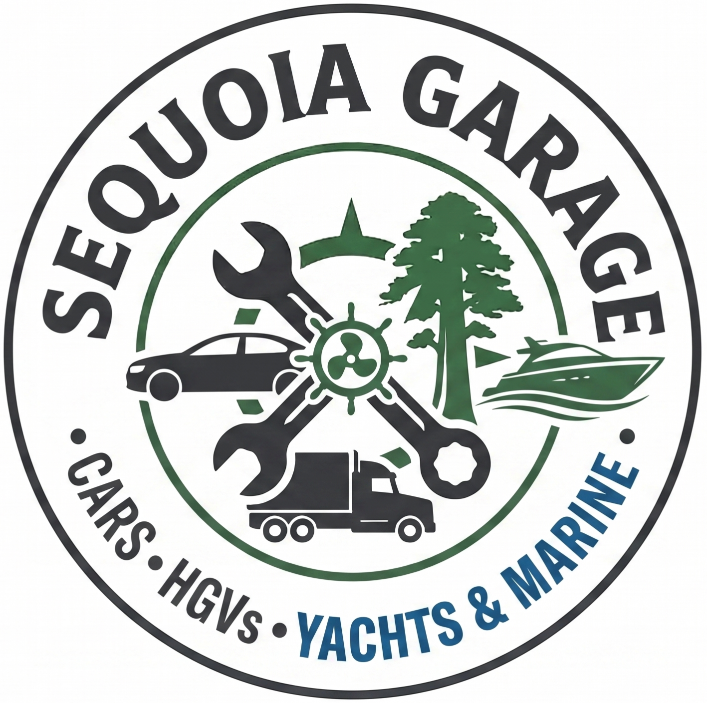 Sequoia Garage official logo - mobile mechanic and truck repair specialists