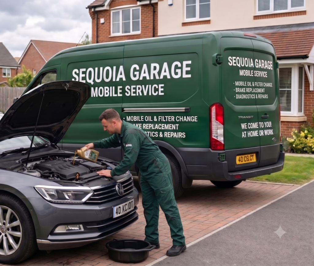 Sequoia Garage cars and commercial vans in Southampton undergoing professional routine servicing and maintenance. Expert garage and mobile mechanic support for all cars and light commercial vehicles.